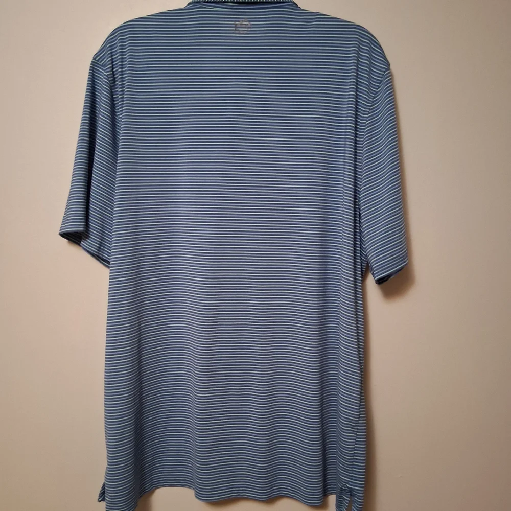 Southern Tide Men's Blue Striped Polo Shirt Size XL Golf - Picture 7 of 12